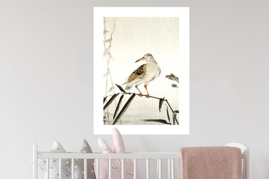 Stickers muraux - Film autocollant - Vogel - Nature - Japonais - Scandinave - 60x80 cm - Film adhésif - Stickers muraux muraux Chambre d'enfant - Papier peint autocollant - Papier peint autocollant - Film autocollant
