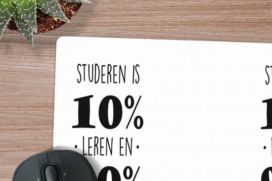Sous-main 80x40 cm - Tapis de souris Étude - Étudier - Citations - Étudier c'est 10% apprendre et 90% se plaindre - Sous-main XL - Protection de sous-main - Tapis de souris Ordinateur