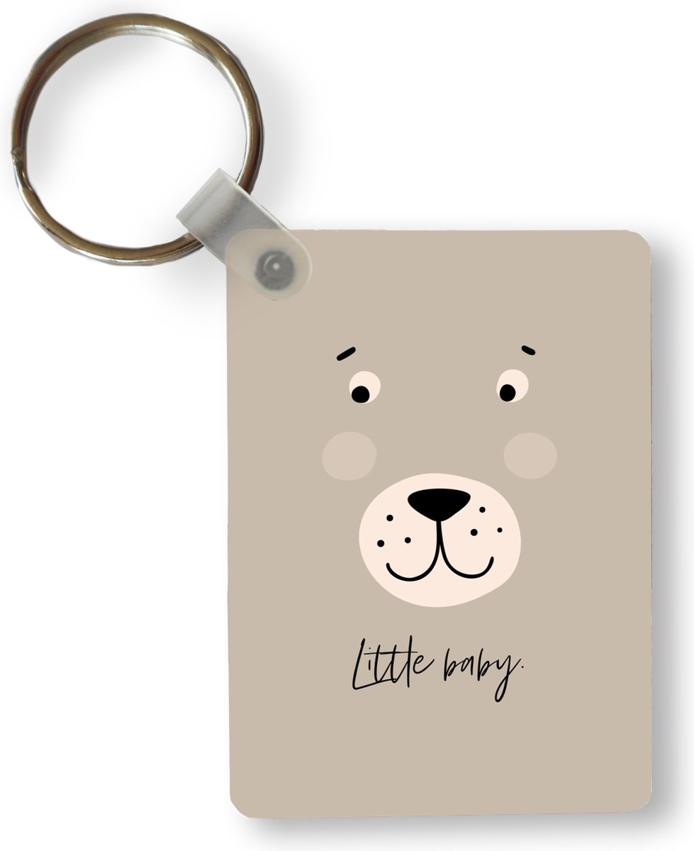 Sleutelhanger - Quotes - Little baby - Spreuken - Baby - Kids - Kinderen - Uitdeelcadeautjes - Plastic