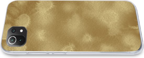 Coque de téléphone compatible avec Xiaomi 11T - Or - Peinture - Abstrait - Coque en Siliconen
