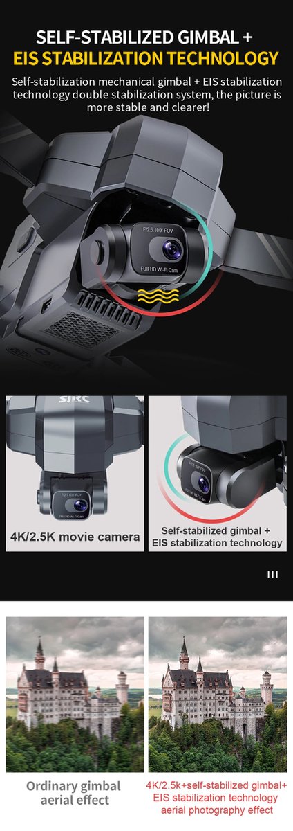 LUXWALLET Skyline 4K Drone met Gimbal thumbnail 4