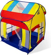 Opvouwbaar kindertent met draagtas - Speeltent - Voor binnen en buiten -  Multi kleuren - Snel en pijnloos opzetten en afbreken - Signature mesh-vensters voor ventilatie