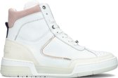 Shabbies 102020074 Hoge sneakers - Leren Sneaker - Dames - Wit - Maat 42