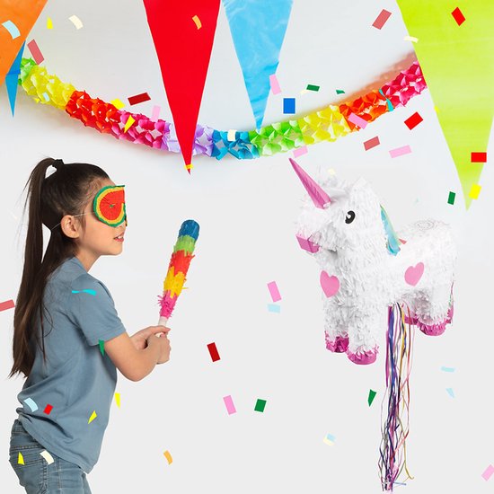 Bâton de pinata multicolore - Objet de décoration de fête