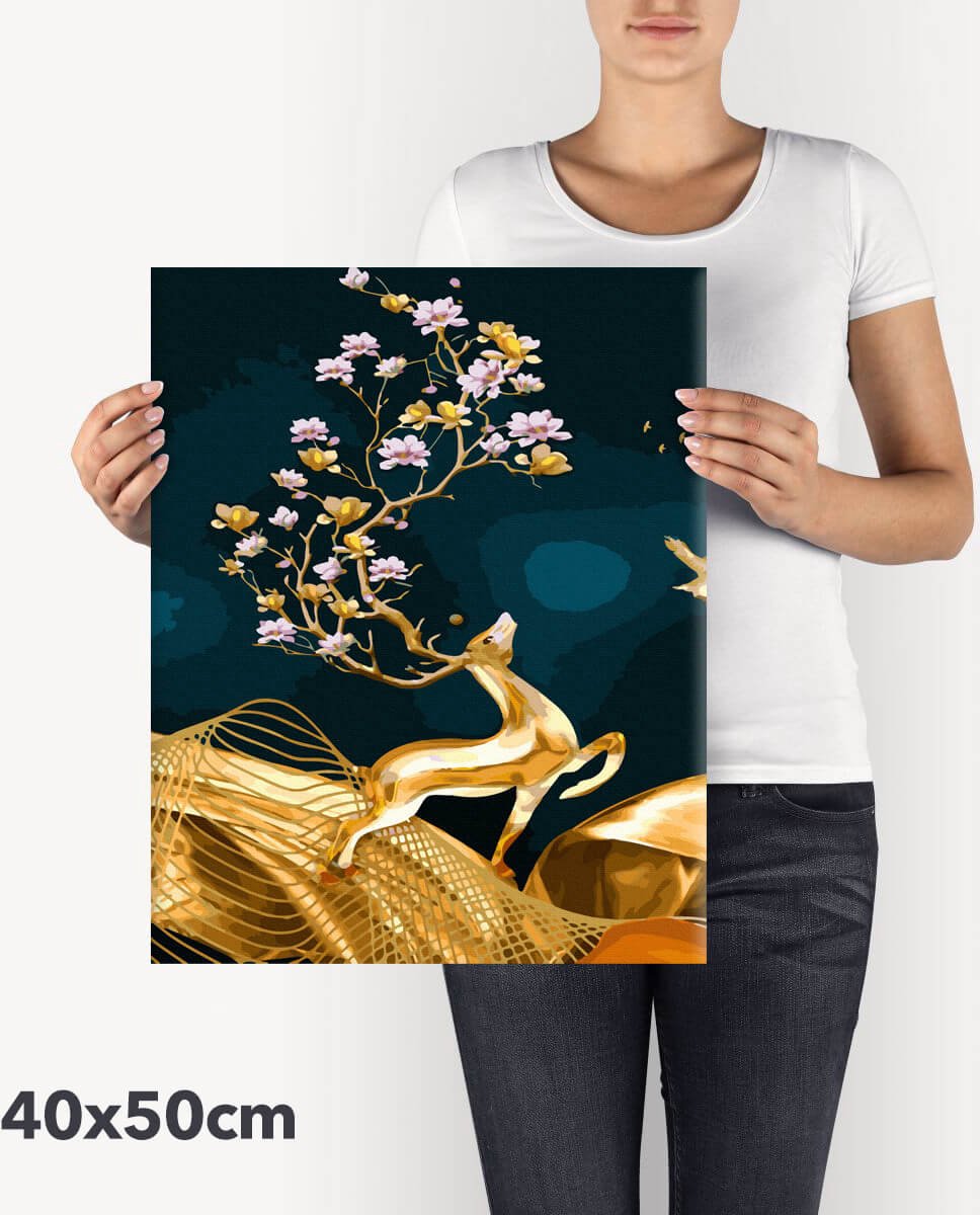 Schilderen Op Nummer VolwassenenDrieluik DIY Paint By Number Compleet Hobby Pakket 3 luik op Frame met Vernis - ®Arty Bee - Miraculous 3x 40x50cm — afbeelding 10