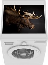 Wasmachine beschermer mat - Eland - Gewei - Portret - Breedte 55 cm x hoogte 45 cm