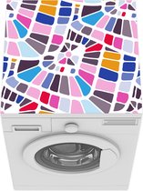 Wasmachine beschermer mat - Mozaïek - Design - Lijn - Breedte 60 cm x hoogte 60 cm