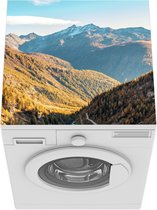 Wasmachine beschermer mat - Alpen - Berg - Weg - Breedte 60 cm x hoogte 60 cm