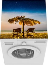 Wasmachine beschermer mat - Een Thaise lounge langs de kust van Ko Chang - Breedte 60 cm x hoogte 60 cm