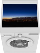 Wasmachine beschermer mat - Engeland - Nacht - Skyline - Breedte 55 cm x hoogte 45 cm