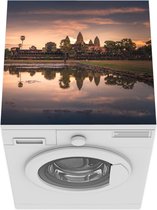 Wasmachine beschermer mat - Cambodja - Tempel - Water - Breedte 60 cm x hoogte 60 cm