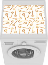 Wasmachine beschermer mat - Sinterklaas - Staf - Sint - Breedte 55 cm x hoogte 45 cm