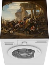 Wasmachine beschermer mat - De roeping van Mattheus - Nicolaes Pietersz Berchem - Breedte 60 cm x hoogte 60 cm