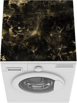 Wasmachine beschermer mat - Goud - Zwart - Luxe - Structuur - Breedte 60 cm x hoogte 60 cm