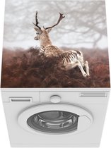 Wasmachine beschermer mat - Hert - Mist - Planten - Breedte 60 cm x hoogte 60 cm