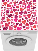 Wasmachine beschermer mat - Valentijn cadeautje voor hem - Love - Hart - Breedte 60 cm x hoogte 60 cm