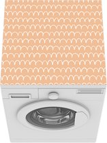 Wasmachine beschermer mat - Patronen - Strepen - Roze - Zalm - Breedte 60 cm x hoogte 60 cm