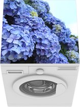 Wasmachine beschermer mat - Hortensia bloemen - Breedte 60 cm x hoogte 60 cm