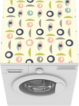 Wasmachine beschermer mat - Pastel - Cirkels - Design - Breedte 60 cm x hoogte 60 cm