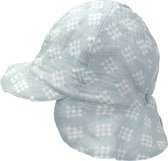 Chapeau de Soleil Lodger Bébé - Mousseline Hatter Tribe - Blauw - taille 6-12M - Aéré - 100% coton - Oeko-Tex