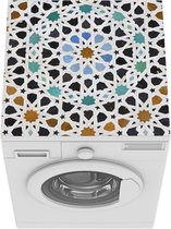 Wasmachine beschermer mat - Een Marokkaanse Mozaïekdetail - Breedte 60 cm x hoogte 60 cm