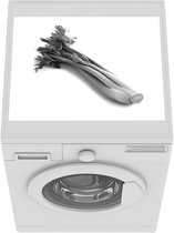 Wasmachine beschermer mat - Selderij - zwart wit - Breedte 55 cm x hoogte 45 cm