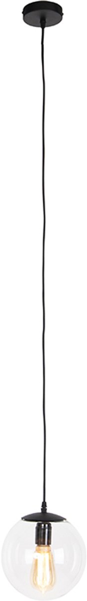 QAZQA pallon - Moderne Hanglamp - 1 lichts - Ø 200 mm - Transparant - Woonkamer | Slaapkamer | Keuken