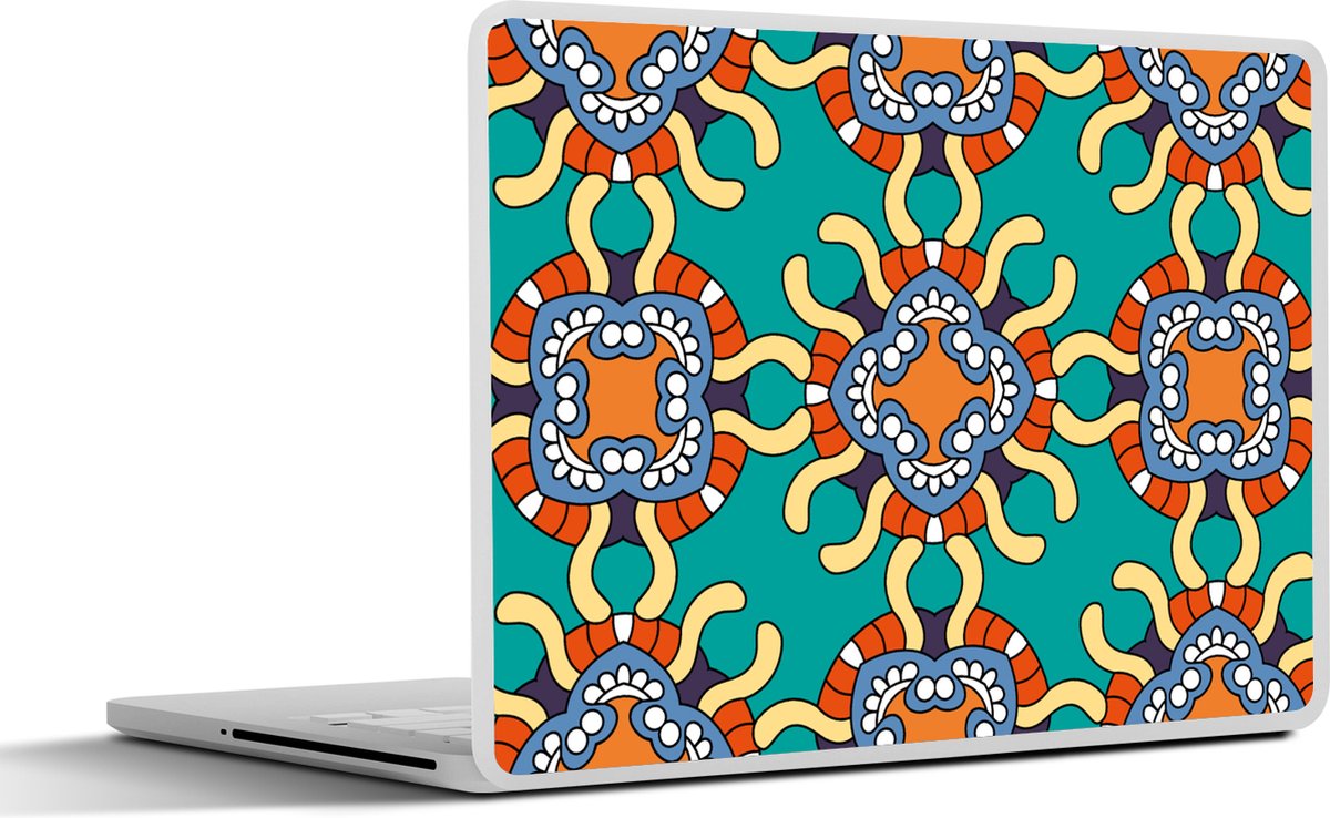 Laptop sticker - 17.3 inch - Patronen - Abstract - Groen - 40x30cm - Laptopstickers - Laptop skin - Cover