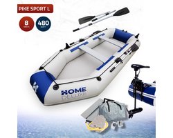 Rubberboot PVC PIKE (330 x 136cm) - Incl. fluistermotor 480W - 5 pers.
