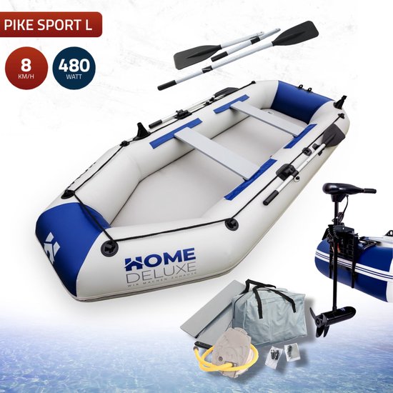 Rubberboot PVC PIKE (330 x 136cm) - Incl. fluistermotor 480W - 5 pers. |  bol.com
