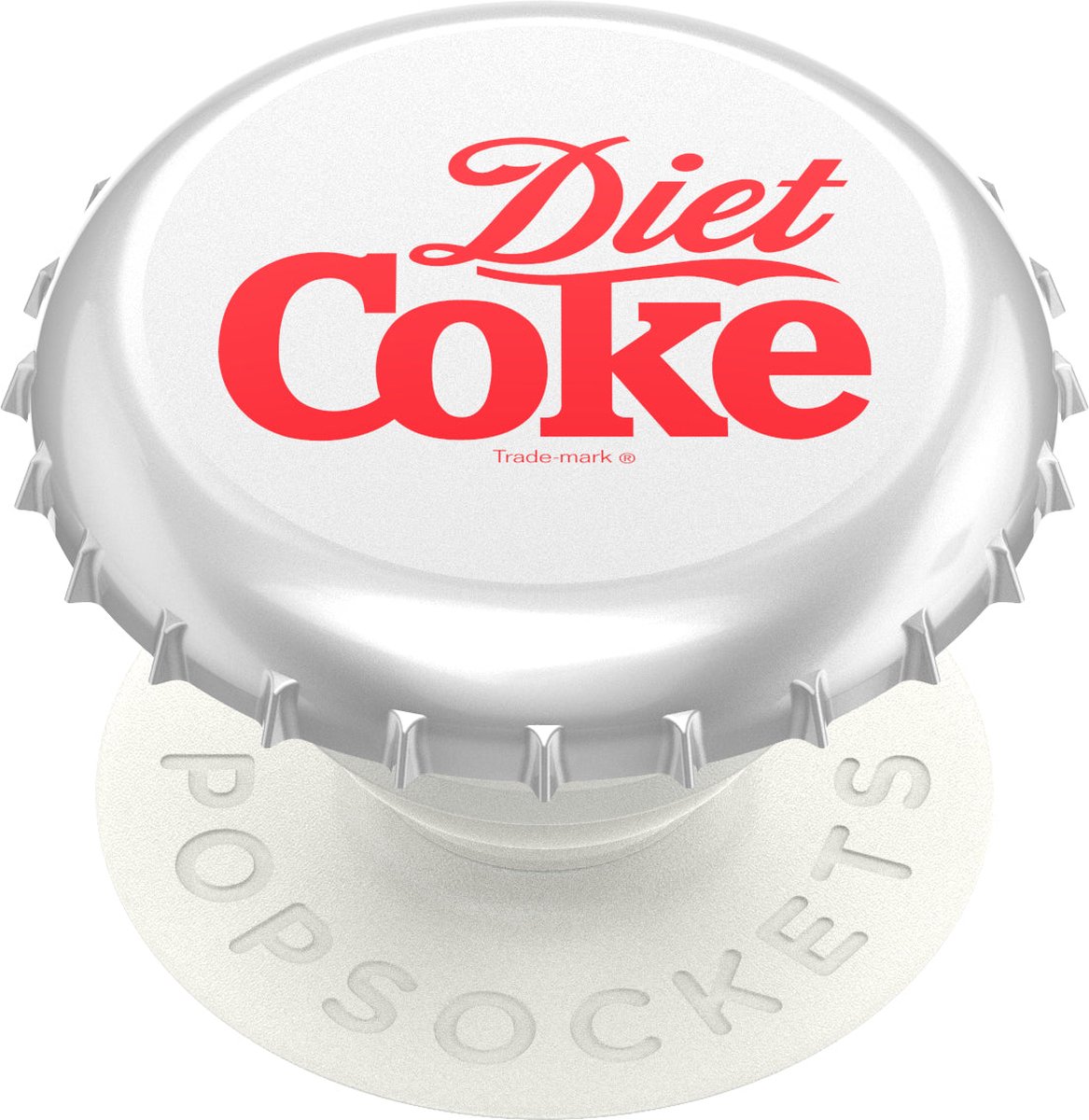 PopSockets PopGrip x Coca Cola® - Telefoonbutton en Standaard - Diet Coke 3D Flesdop