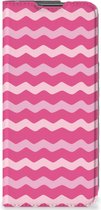 GSM Hoesje ontwerpen OnePlus Nord CE 2 5G Fotohoesje Waves Pink