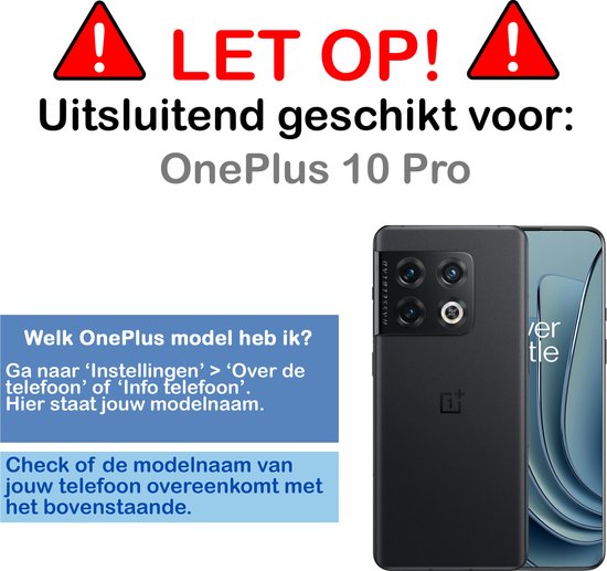 OnePlus 10 Pro Case Siliconen Case Cover - OnePlus 10 Pro Case Cover Case Siliconen - Zwart - 2 PACK