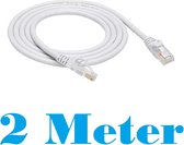 Internetkabel - 2 Meter - Wit - CAT6 Ethernet Kabel - RJ45 UTP Kabel - Netwerk Kabel