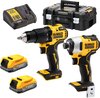 DeWALT DCK2062E2T Accu Combiset 2-delige 18V XR POWERSTACK in TSTAK