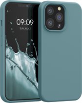kwmobile telefoonhoesje geschikt voor Apple iPhone 13 Pro - Hoesje met siliconen coating - Smartphone case in Arctische nacht