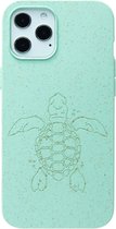 Pela Eco Friendly Turtle edition Flaxstic een schildpad hoesje voor iPhone 12 Pro Max - turquoise