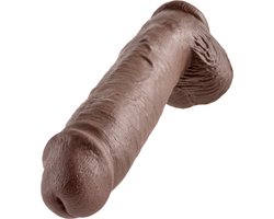 Pipedream King Cock Realistische Dildo met Ballen en Zuignap - 28 cm - Bruin