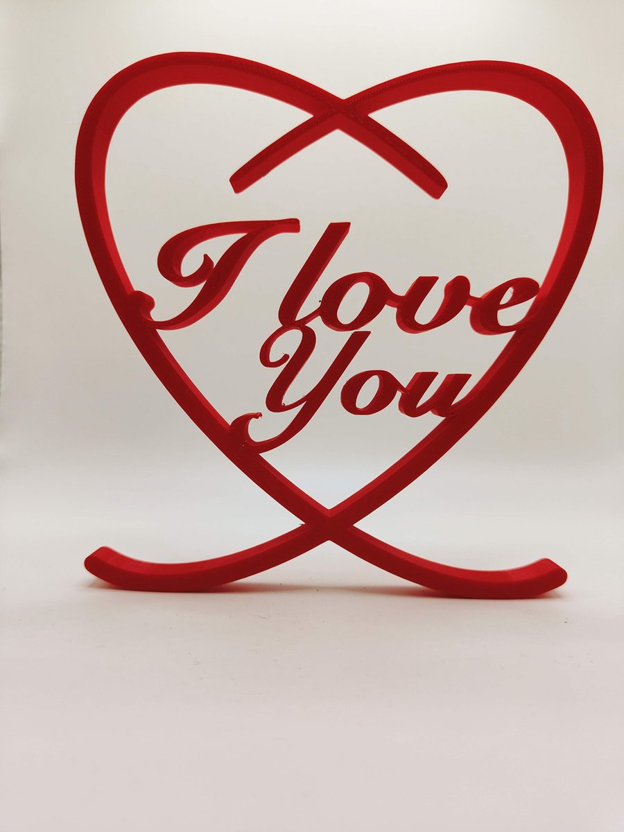 Woordteken "I love you" cadeau voor hem of haar - elegante tafeldecoratie woonkamer - woondecoratie - verjaardag cadeau