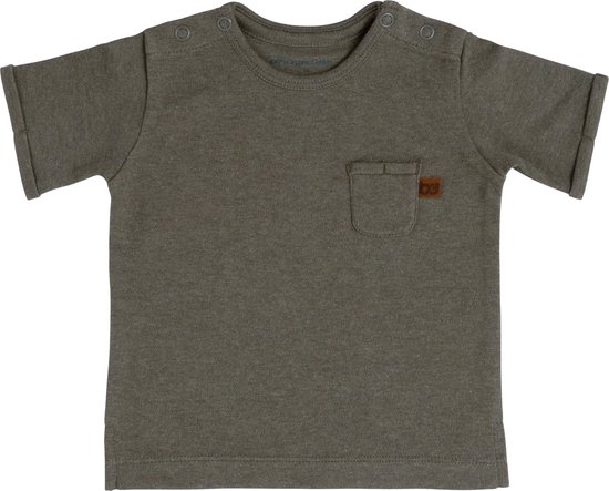 Baby's Only T-shirt Melange - Khaki - 50 - 100% ecologisch katoen - GOTS