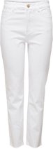 Only Jeans Onlemily Hw St Raw Crpank Col Noos 15175323 White Dames Maat - W33 X L32