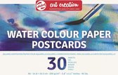 Art creation aquarelpapier postcards 30 vel