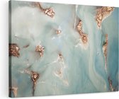 Artaza Canvas Schilderij Abstracte Kunst - Luxueuze Marmer - 120x80 - Groot - Foto Op Canvas - Wanddecoratie Woonkamer