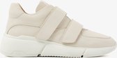 VIA VAI Celina Strap Sneakers - Leer - Beige - Maat 36