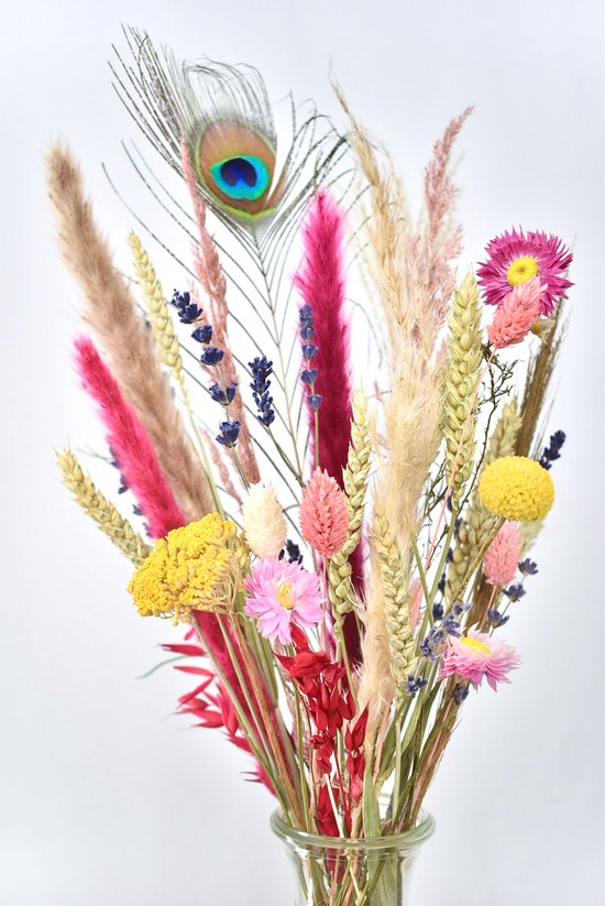 Fleurs Fleurs séchées - Happiness - Boîte aux lettres DIY Bouquet 30 cm - Natuurlijk Bloemen®
