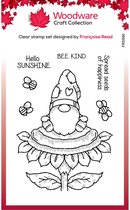 Woodware Clear singles stempel - Sunflower gnome