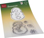 Marianne Design Clear stamps & mallen - Hetty's snowman