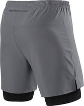 Short Ultra 2 en 1 avec poche zippée pour homme - Asphalte (Grijs)