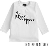 Klein moppie longsleeve shirt 74 Wit/Zwart