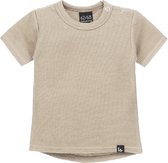 Rib t-shirt (rounded back) (sand) /